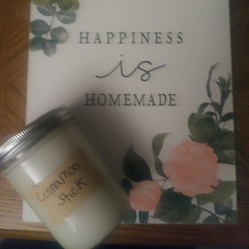 Cinnamon stick candles.